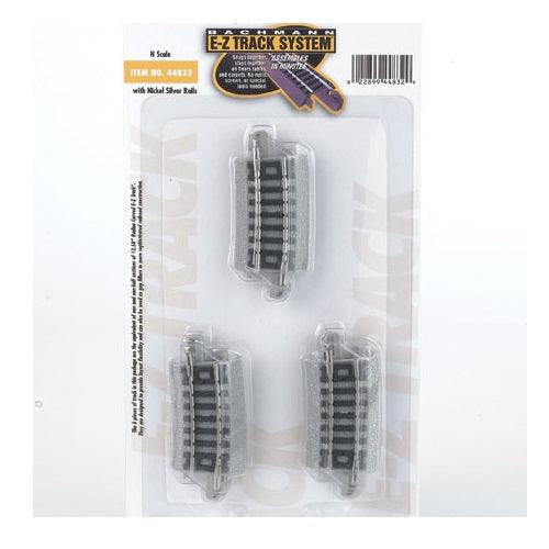 Bachmann 44832 N Quarter Section 12.50" Radius Curve E-Z Track (6)