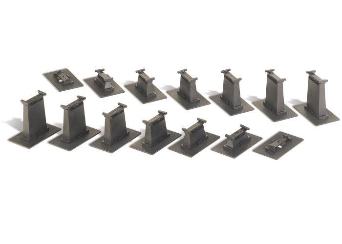 Bachmann 44871 N Scale 16-Piece Graduated Pier Set
