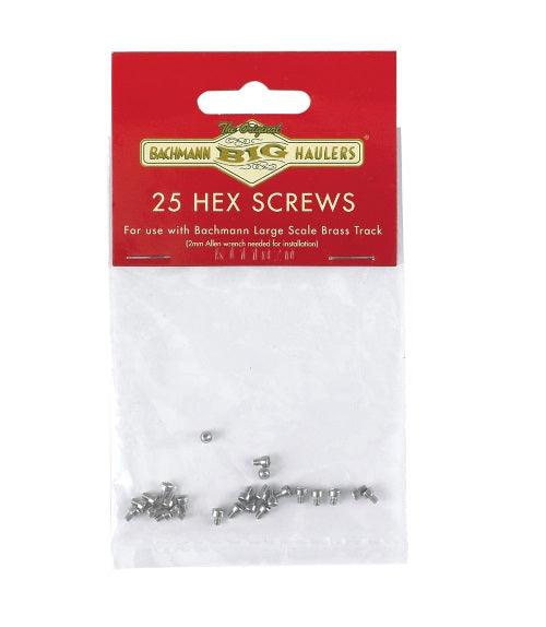 Bachmann 94656 Stainless Steel Hex Screws (25) Large Scale