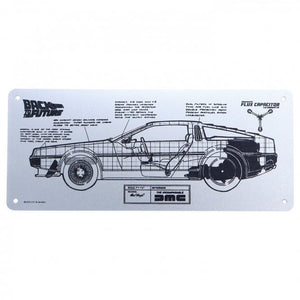 Back to the Future Limited Edition Metal DeLorean Schematic Fan-Plate