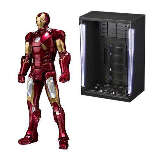 ToyShnip Bandai Marvel Iron Man Mark VII and Hall Of Armor Set SH Figuarts Action Figure P-Banda — Toys & Games
