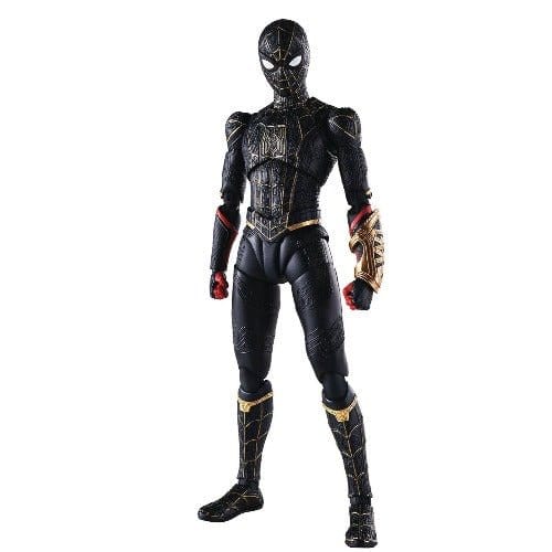 ToyShnip Bandai Spider-Man No Way Home Spider-Man Black & Gold S.H.Figuarts Action Figure — Action & Toy Figures