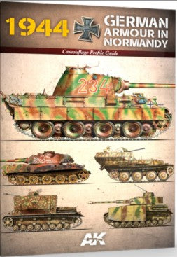 Black Forest® Hobby Supply Co AK Interactive 916 1944 German Armour in Normandy Camouflage Profile Guide Book — Glues,