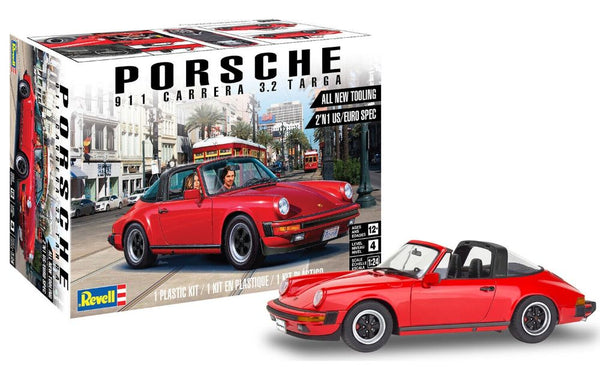 Black Forest® Hobby Supply Co Revell 4527 1/24 1984 Porsche 911 Carrera 3.2 Targa (2 in 1) — Car & Truck Model Kits > Revell