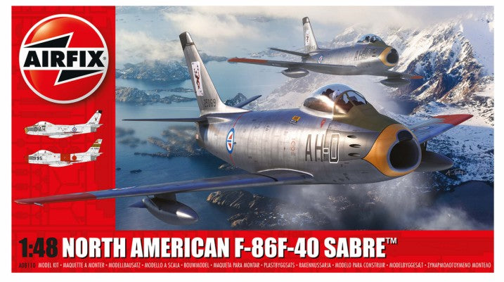 Black Forest® Hobby Supply Co Airfix 8110 1/48 F86F40 Sabre Fighter — Military Aircraft Kits > Airfix