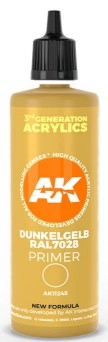 Black Forest® Hobby Supply Co AK Interactive 11245 Dark Yellow RAL7028 3G Acrylic Primer 100ml Bottle — Paints, Tools,