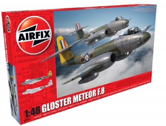Black Forest® Hobby Supply Co Airfix 9182 1/48 Gloster Meteor F8 British Jet Fighter — Military Aircraft Kits > Airfix