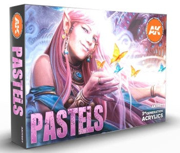 Black Forest® Hobby Supply Co AK Interactive 11607 Pastels 3G Acrylic Paint Set (6 Colors) 17ml Bottles — Glues, Paints,