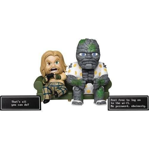 ToyShnip Beast Kingdom Avengers: Endgame - Bro Thor and Korg - MEA-025 Figure 2-Pack - SDCC 2021 Previews Exclusive — Action