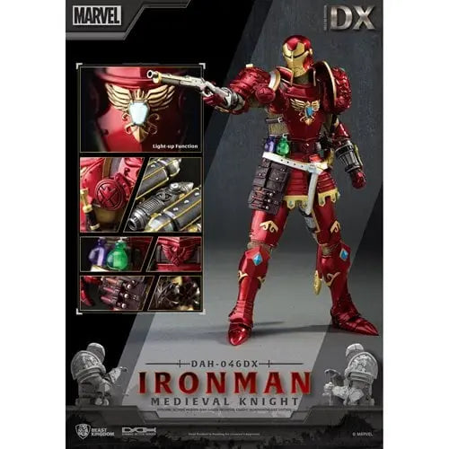 ToyShnip Beast Kingdom Medieval Knight Iron Man DAH-046DX Dynamic 8-Ction Deluxe Version Action Figure — Toys & Games