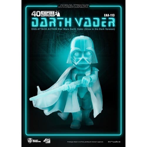 ToyShnip Beast Kingdom Star Wars EAA-113 Darth Vader Glow-in-the-Dark Action Figure — Toys & Games
