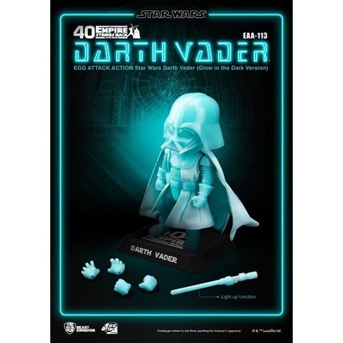 ToyShnip Beast Kingdom Star Wars EAA-113 Darth Vader Glow-in-the-Dark Action Figure — Toys & Games