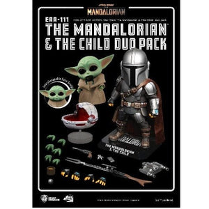 ToyShnip Beast Kingdom Star Wars The Mandalorian & Child EAA-111 Action Figure Set — Toys & Games