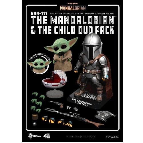 ToyShnip Beast Kingdom Star Wars The Mandalorian & Child EAA-111 Action Figure Set — Toys & Games