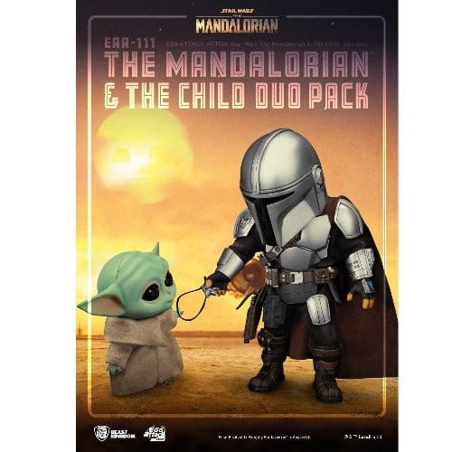 ToyShnip Beast Kingdom Star Wars The Mandalorian & Child EAA-111 Action Figure Set — Toys & Games