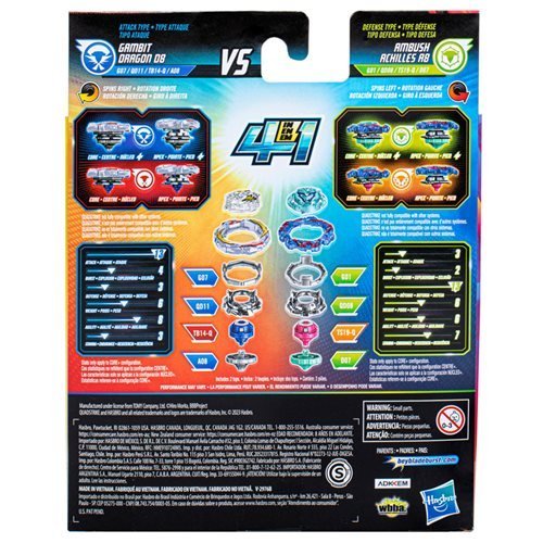 ToyShnip Beyblade Burst QuadStrike Dual Pack - Choose your Beyblade — Battle Tops