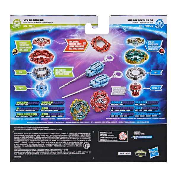 ToyShnip Beyblade Burst Surge Speedstorm Dragon Fire Faceoff — Battle Tops