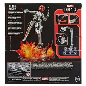 ToyShnip Black Widow Marvel Legends 6-Inch Deluxe White Costume Action Figure with Stand — Toys & Games