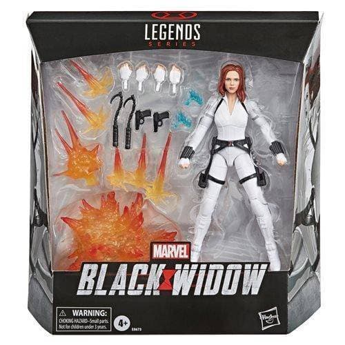 ToyShnip Black Widow Marvel Legends 6-Inch Deluxe White Costume Action Figure with Stand — Toys & Games