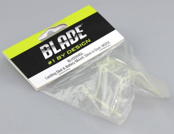 Blade mSR X Landing Skid and Battery Mount, Glow in Dark BLH3204GL mSRX