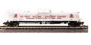 Broadway Limited 3722 N Scale Cryogenic Tank Car Big Three Industries 2-pack