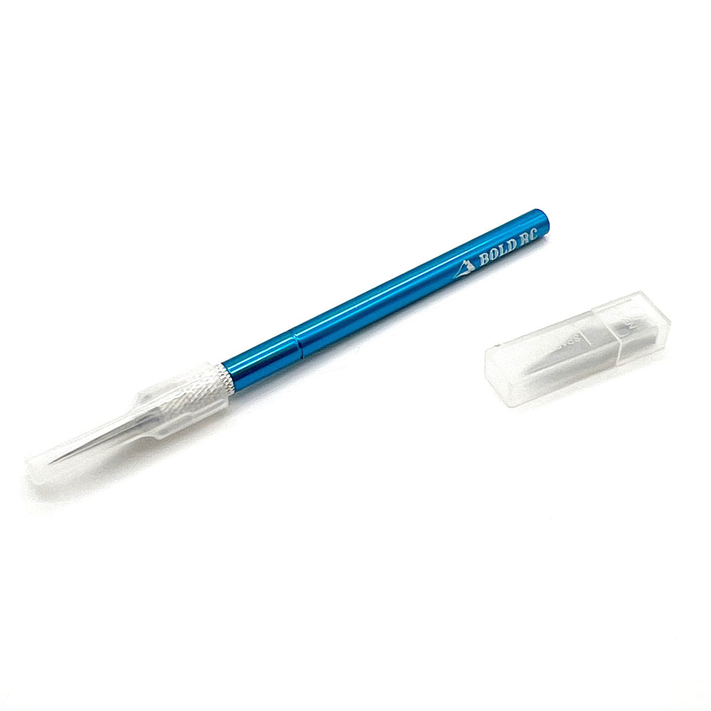 Bold R/C Aluminum Handle Hobby Knive with 6 #11 Blades