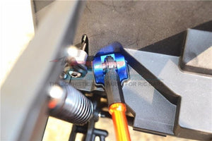 GPM ALUMINUM REAR UPPER AXLE MOUNT SET FOR SUSPENSION LINKS Losi Baja Rey Blue