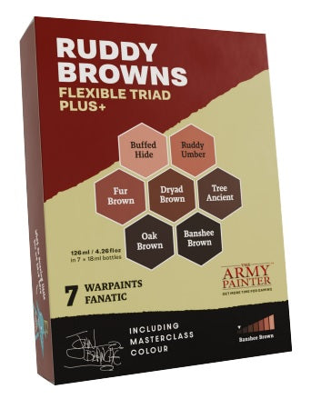 Army Painter: Flexible Triad Plus+ Ruddy Browns Set - Echo Six Hobbies