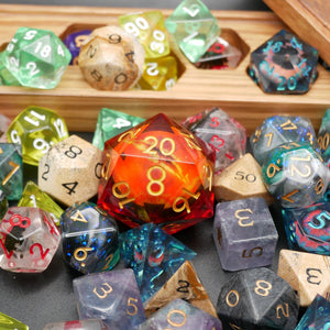 Mystery Liquid Bundle - 9 Dice Sets + 1 RPG Accessory - Echo Six Hobbies