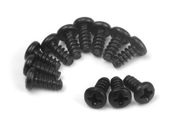 BlackZon Pan Head Tapping Screws PBHO2.6x6mm (12pcs)