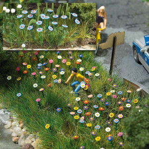 Busch 1229 HO Scale Summer Flowers Kit pkg(120)