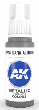 Black Forest® Hobby Supply Co AK Interactive 11208 Dark Aluminum Metallic 3G Acrylic Paint 17ml Bottle — Glues, Paints,