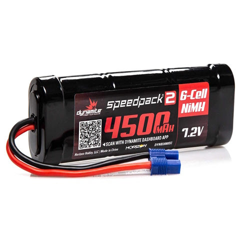 Dynamite DYNB2080EC 7.2V 5100mAh 6-Cell Speedpack2 Flat NiMH Battery w/ EC3 Con