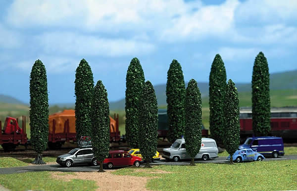 Black Forest® Hobby Supply Co Busch 6239 N Scale Poplar Trees pkg(10) — N Scale Scenery > Busch