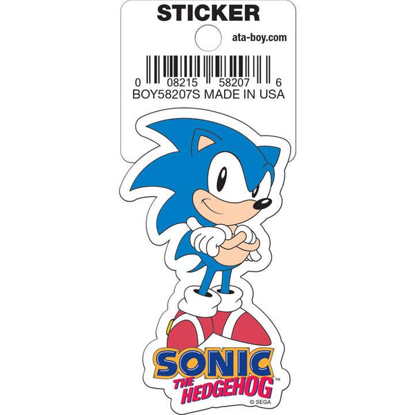 Little Shop of Magic Sonic the Hedgehog: Sonic Arms Crossed Die Cut Vinyl Sticker - 3" — Toys and Collectible