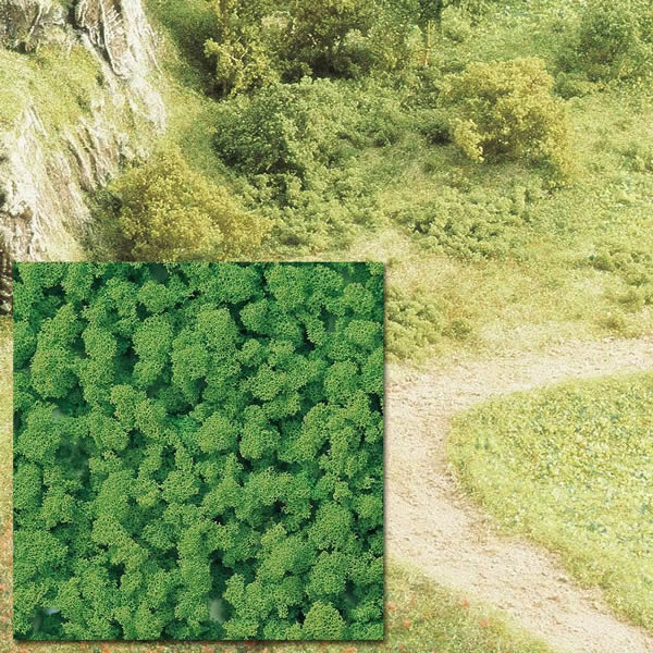 Black Forest® Hobby Supply Co Busch 7367 A Scale Foam Flock Ground Cover -- Light Green 16-15/16oz 500ml — All Scale Scenery