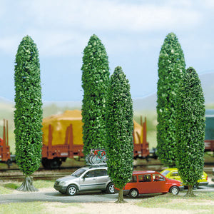 Black Forest® Hobby Supply Co Busch 6228 A Scale Silver Poplar Trees -- 2-15/16 - 3-3/4" 7.5 - 9.5cm Tall (2) — All Scale