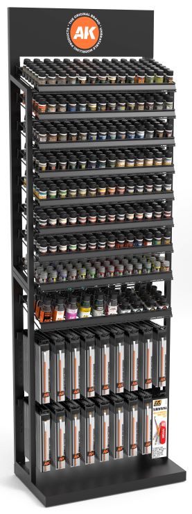 Black Forest® Hobby Supply Co AK Interactive EXP0011 Weathering Effects Paint Deal w/FREE Rack (6 each 98 prod — Paints,