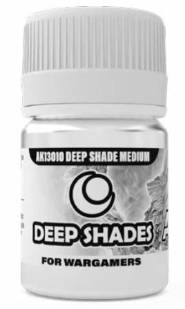 Black Forest® Hobby Supply Co AK Interactive 13010 Deep Shades for Wargamers: Acrylic Thinner Medium 30ml Bott — Paints,