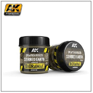 Black Forest® Hobby Supply Co AK Interactive 8030 Diorama Series: Splatter Effects Stirred Earth Acrylic 100ml — Glues,