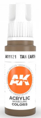 Black Forest® Hobby Supply Co AK Interactive 11121 Tan Earth 3G Acrylic Paint 17ml Bottle — Glues, Paints, Tools > AK