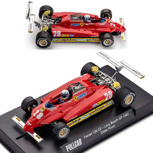 Policar Ferrari 126 C2 Long Beach GP 1982 Didier Pironi Slot Car 1/32 CAR09a