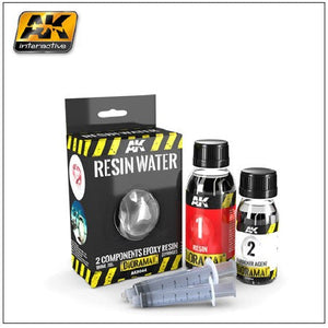 Black Forest® Hobby Supply Co AK Interactive 8044 Diorama Series: Water Effect 2-Component Epoxy Resin 180ml — Glues,