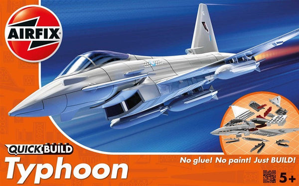 Black Forest® Hobby Supply Co Airfix J6002 Quick Build Typhoon Fighter (Snap) — Military Aircraft Kits > Airfix