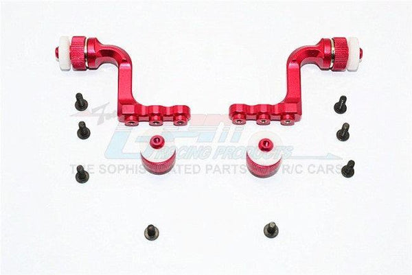 GPM ALUMINUM FRONT REAR MAGNET BODY MOUNT FOR CC01 MITSUBISHI PAJERO RED