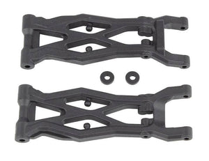 Associated 71141 RC10T6.2 Rear Suspension Arms, Gull Wing, Carbon Fiber