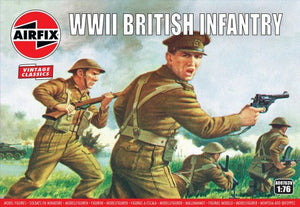 Black Forest® Hobby Supply Co Airfix 763 1/76 WWII British Infantry Figure Set (48) — Figures & Soldier Kits > Airfix