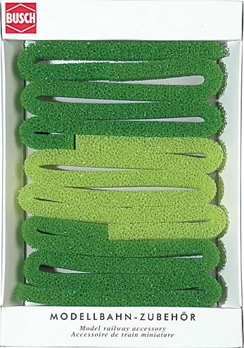Black Forest® Hobby Supply Co Busch 7151 HO Scale Hedge -- Green 59 x 11/16" 150 x 1.8cm — HO Scale Scenery > Busch