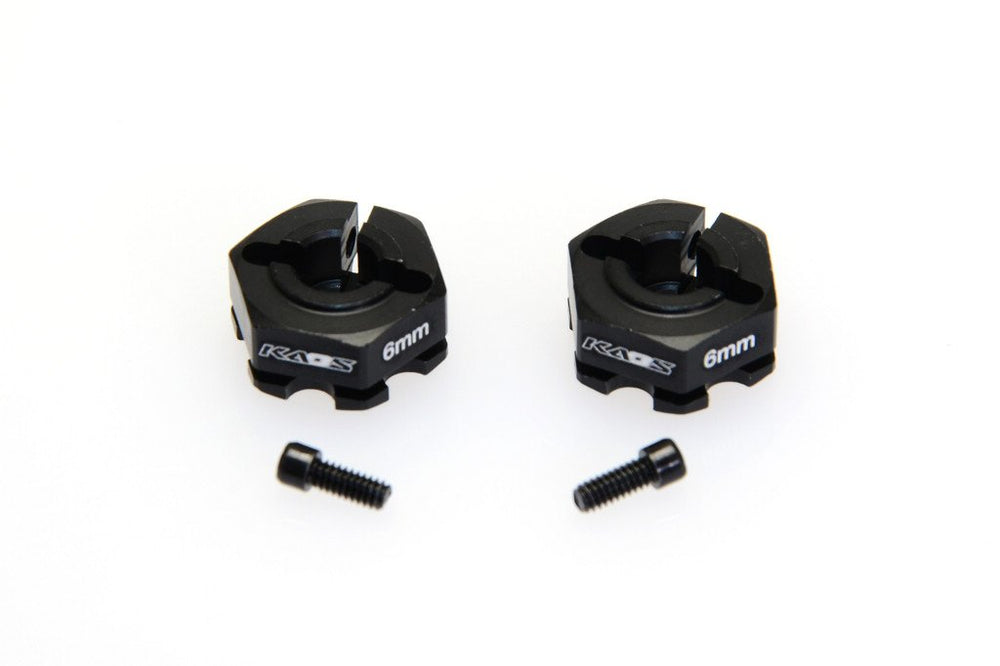 CNC Aluminum Wheel Hex (6mm) (2pcs)
