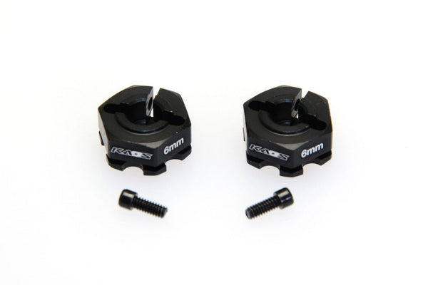 CNC Aluminum Wheel Hex (6mm) (2pcs)